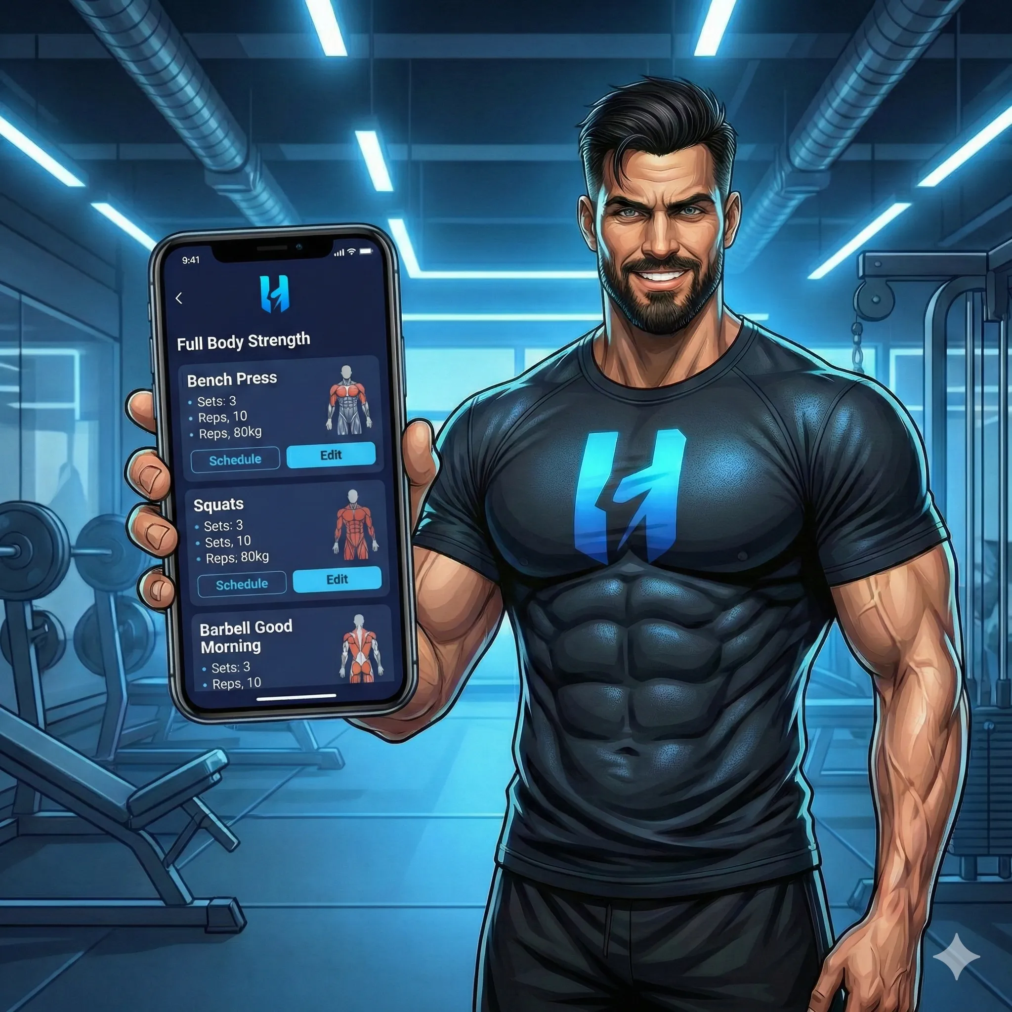 Hazaq builds your gym workout plan